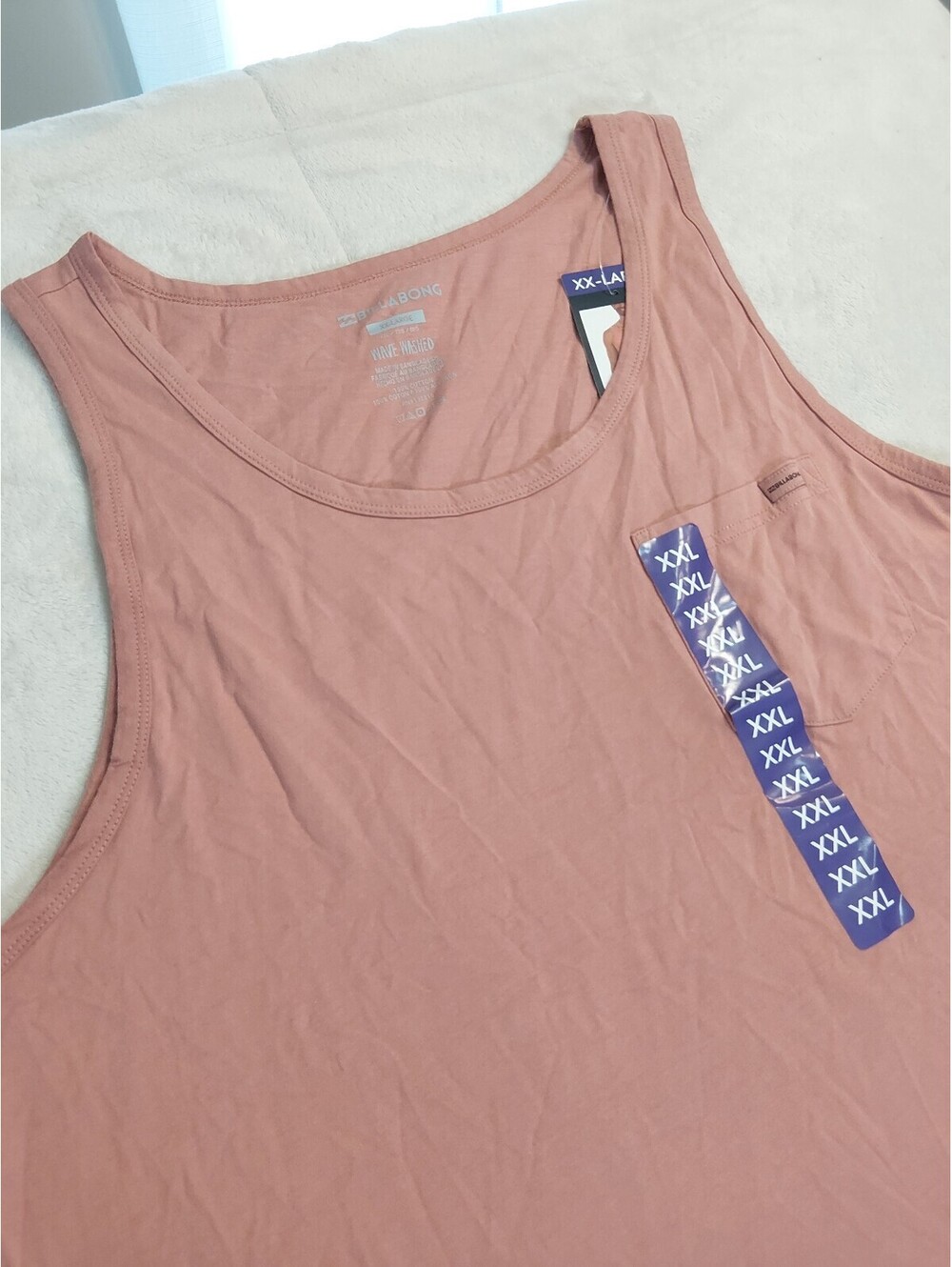 Billabong Wave Washed Pink Tank Top XXL